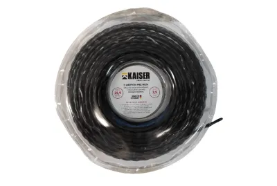 Μεσινέζα αθόρυβη στριφτή  Kaiser 3.9mm X 25.9m VS155DLG12